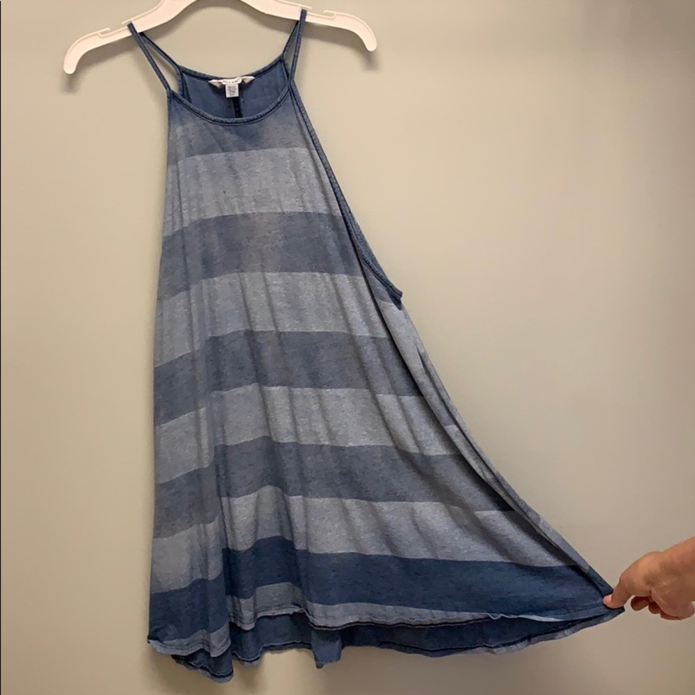 Billabong Flowy Denim-Look Swing Dress